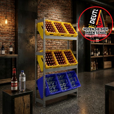 9 kisten wasser regal