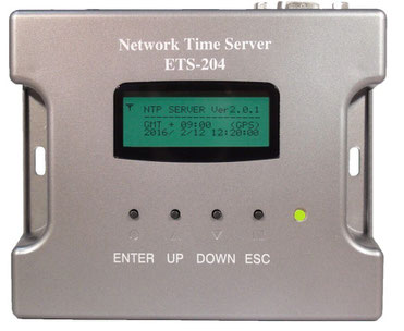 GPS NTPタイムサーバー ETS-204（G2）製品前面写真