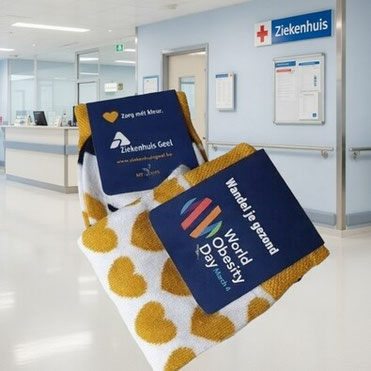 Sokken bedrukken Ziekenhuis Belgie Geel
