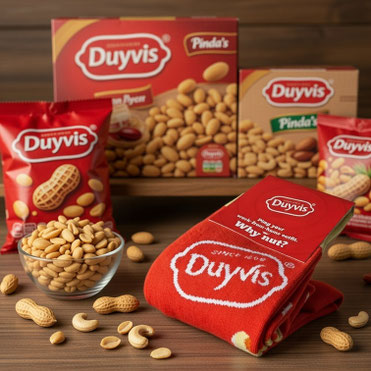 Premium katoenen sokken met zichtbaar merklogo, verkrijgbaar in meerdere maten