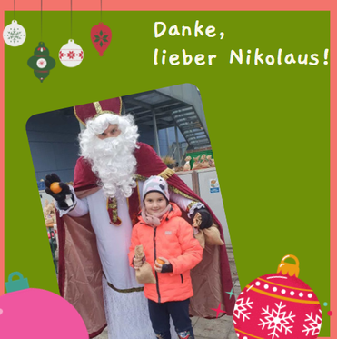 Grafik: Danke lieber Nikolaus.  