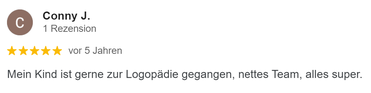 Logopäde Bad Honnef, Google Bewertungen