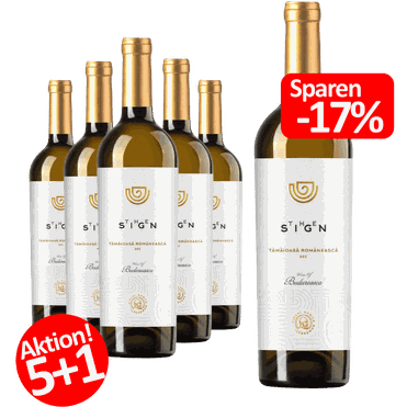 6-er Weinpaket Budureasca Premium SIGN 2023| 5 +1 GRATISAKTION