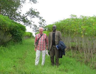 Visita alla coltivazione di cassava da prendere in carico