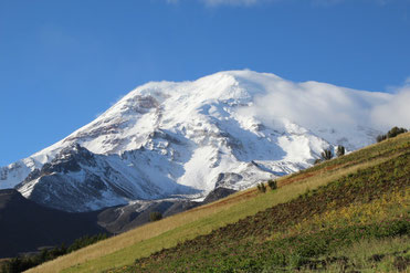 la beauté du Chimborazo sous le soleil