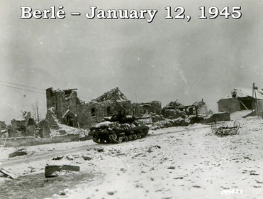 An M10 Tank Destroyer of the 773 TDB in Berlé on January 12, 1945 (Photo courtesy NARA)