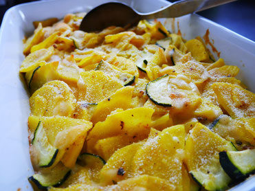 Erdäpfel-Zucchinigratin