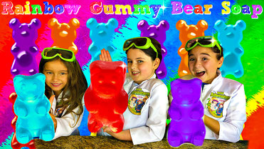 jelly soap, how to make soap, gummy bear soap, gummy bear soap diy