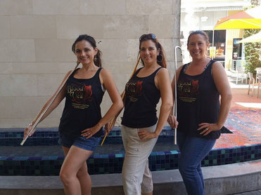 Phoenix Cane Dancers Adrienne, Mahin, and Melisula