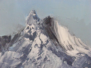 Gebirge B, Öl auf Leinwand, 2017, 30 x 40 cm