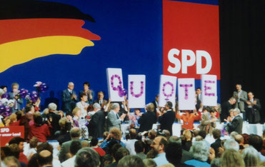 bild: Foto: SPD Bundesparteitag 1988 in Münster, Quote, Quotenparteitag, Lissy Gröner,