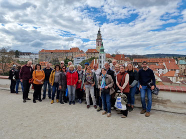 Ausflug Gruppenfoto Cesky Krumlov