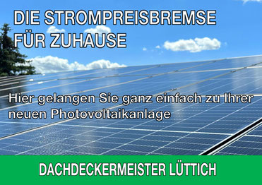 Photovoltaik vom Dachdeckermeister Lüttich