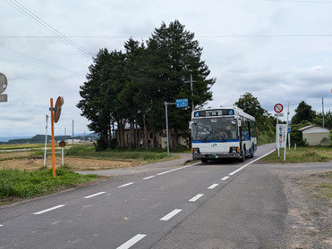 JRバス専用道(番沢にて)