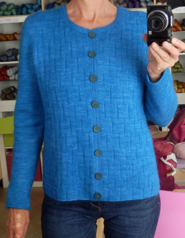 bunte wolle Jacke