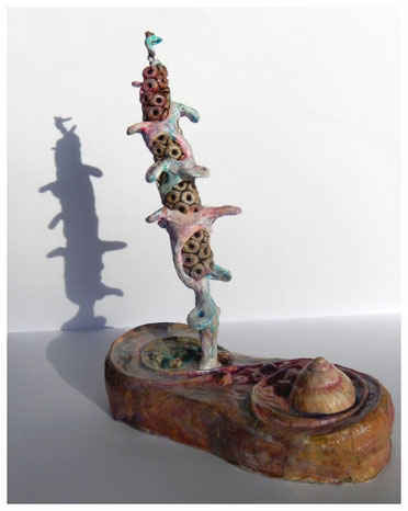 o.T., Objekt; mixed media, u.a. Naturmaterialien, 2014