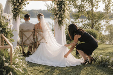 Der Hochzeitsplan - Fotografin bei der arbeit am Hotel am See in Hannover