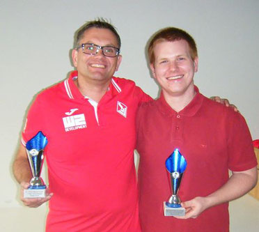 1. Platz Herrendoppel Reinhard und Matthias(r.)