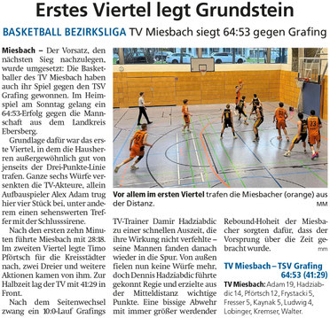 Bericht im Miesbacher Merkur am 1. April 2025 - Zum Vergrößern klicken