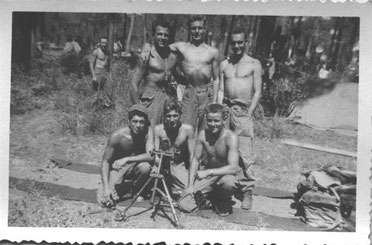 D Company, preparing the bundles, Italy, 14 August 1944