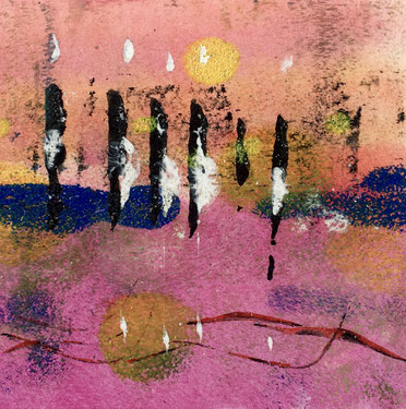 Rhythms and sequences, 2018, tecnica mista, 11x11 cm