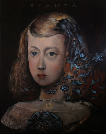 "Infanta IV" Acrylique sur toile Dim: 92cm x 70cm