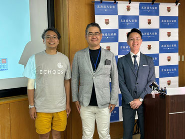 原田塾長と講師の木津さん、鈴木さん
