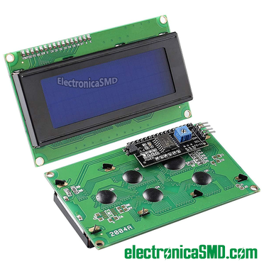 pantalla LCD 20X4 con modulo i2c guatemala, electronica, electronico, pantalla lcd guatemala, pantalla 20x4 4x20 i2c guatemala