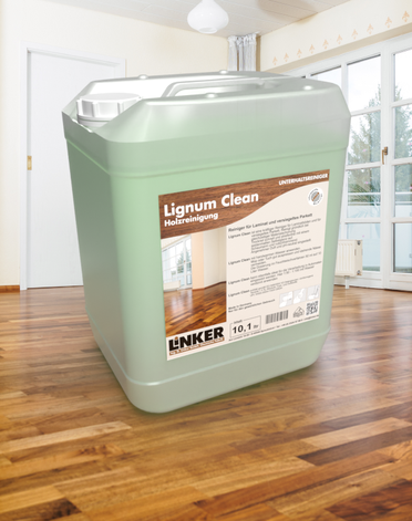 Lignum Clean_Linker Chemie-Group, Reinigungschemie, Reinigungsmittel, Holzwischpflege, Holzreiniger, Reiniger, Holz, Lignum, Pakettreiniger