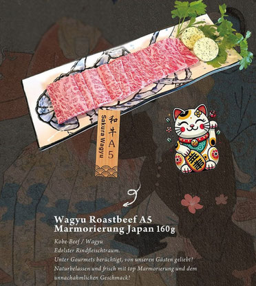Wagyu Japan Roastbeef  mit Marmorierung A5
