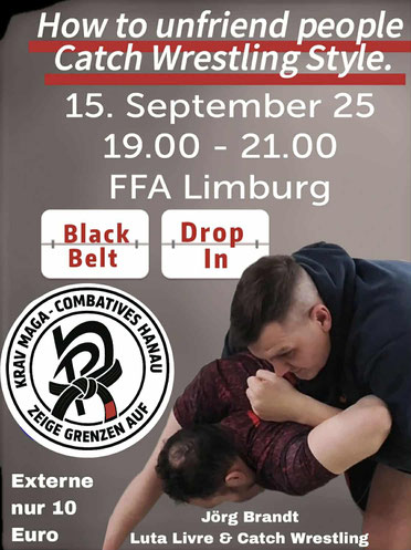 Krav Maga Combatives Hanau Luta Livre Catch Wrestling Blackbelt Drop-In in Limburg