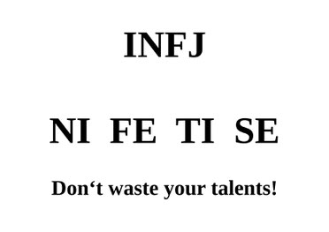 The 4 functions of the INFJ
