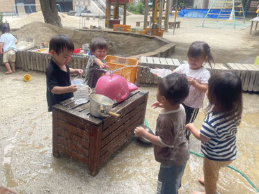 うわー　つめたい！