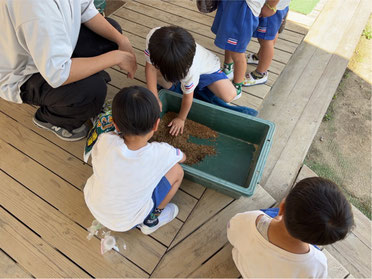 スコップつかう!