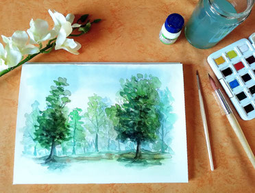Malen - Wasserfarben - Aquarellieren