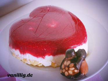 Valentinstag, valentinstorte, herztorte, torte, Cheescake, No-Bake Torte,