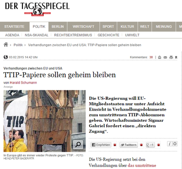 Link zu Der Tagesspiegel 03.02.2015