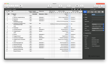 Aus Excel ein Merlin Project Dokument machen Teil 3