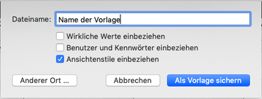 Merlin Project Vorlage auswählen