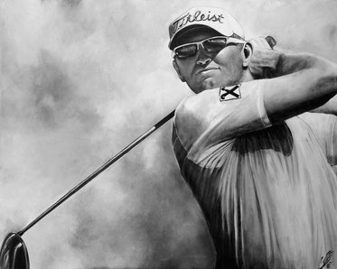 "Golfprofi", 2013, acrylic on canvas, 60x80 cm