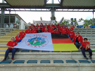 Fanclub in Block E bei der Mitgliederversammlung Mai 2015