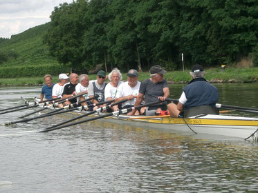 Gigdoppelachterachter (Skullboot!) auf der Mosel