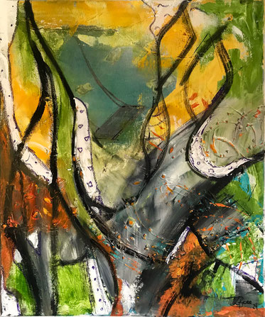 Aus der Serie "Sissi" Bild 2 , mixed media, 50x60cm , B378