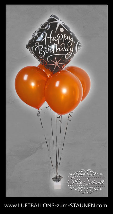 Folienballon Ballon  Bubble Bouquet  bunt elegant  exlusiv  Geburtstag Geschenk  Happy Birthday  Luftballon  