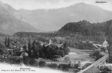 A. & E. Reinhardt Chur und St. Moritz, gestempelt 21. Februar 1908