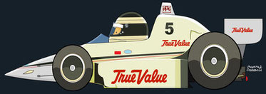 Roberto Guerrero by Muneta & Cerracín - Roberto Guerrero del True Value - Team Cotter con su March 86C - Cosworth finalizó cuarto en las 500 Millas de Indianapolisde 1986