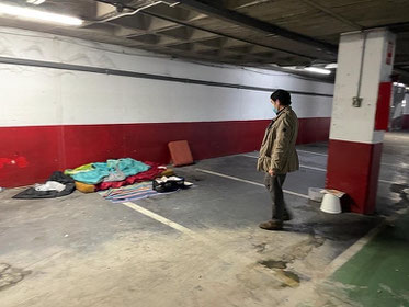 Carlos Mundina en el Parking de Tres Cruces de Valencia