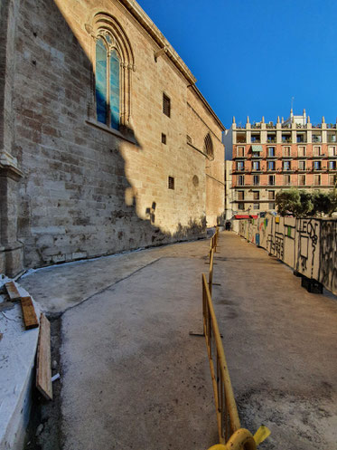Obras de la Plaza de la Reina de Valencia