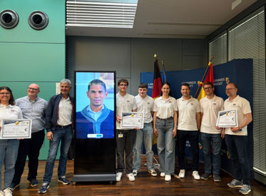 Delegation der CBS Gaggenau bei der Preisverleihung
