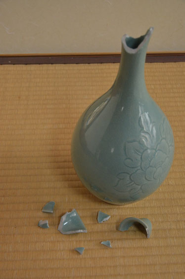 割れた花瓶
